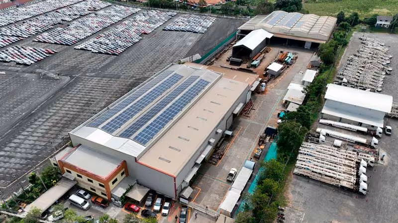 พื้นที่โรงงานผลิตโครงสร้างเหล็กของ Siam Global Engineering