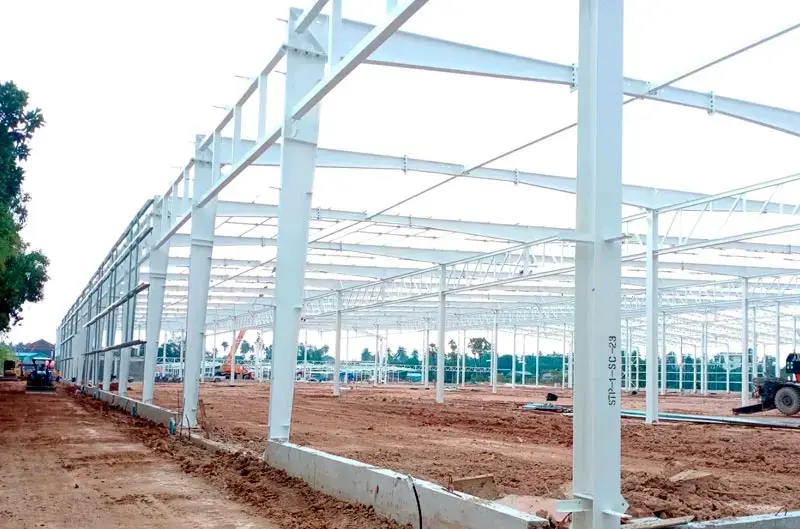 Column and Steel Frame Erection