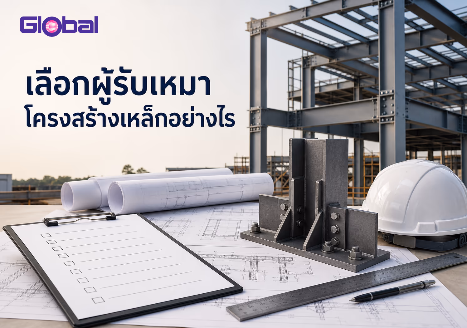 การเลือกผู้รับเหมาโครงสร้างเหล็ก พร้อมแบบโครงการและเช็กลิสต์ตรวจหลักฐาน